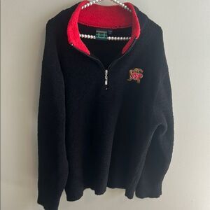 Maryland Terrapins Embroidered Kashwere Soft 1/4 Zip. Size Large